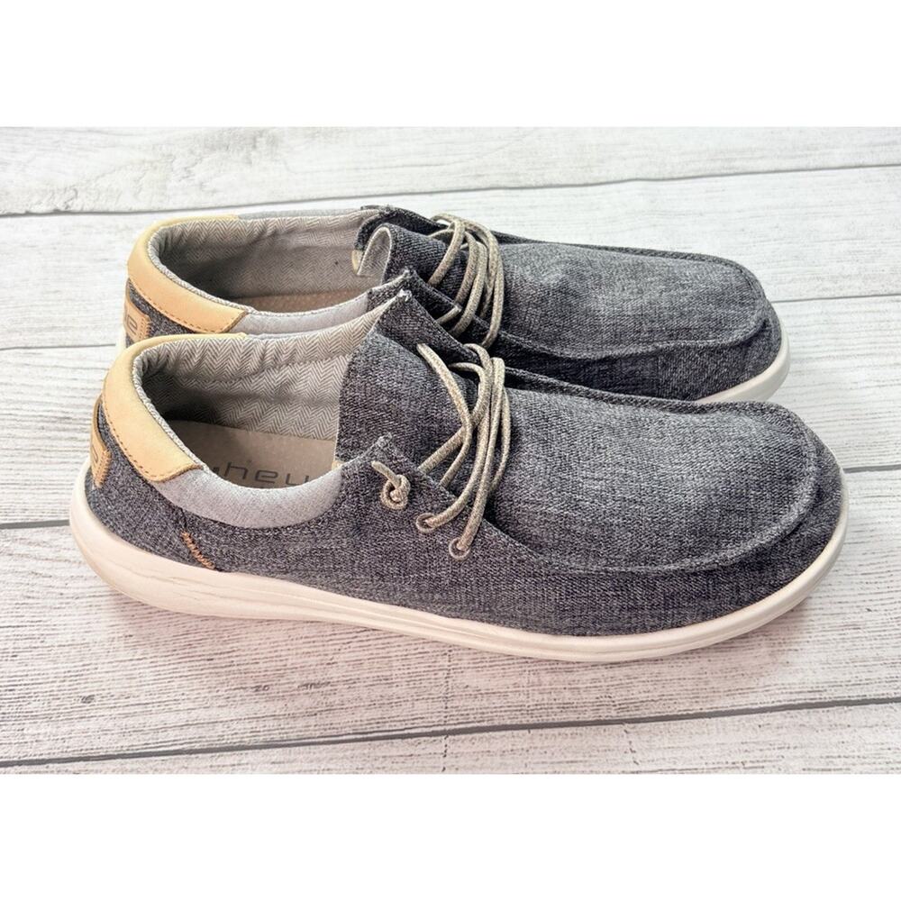 Hey Dude Men’s Paul Chambray Moonrock Casual Slip On Shoes Gray Size 13 - Picture 4 of 7